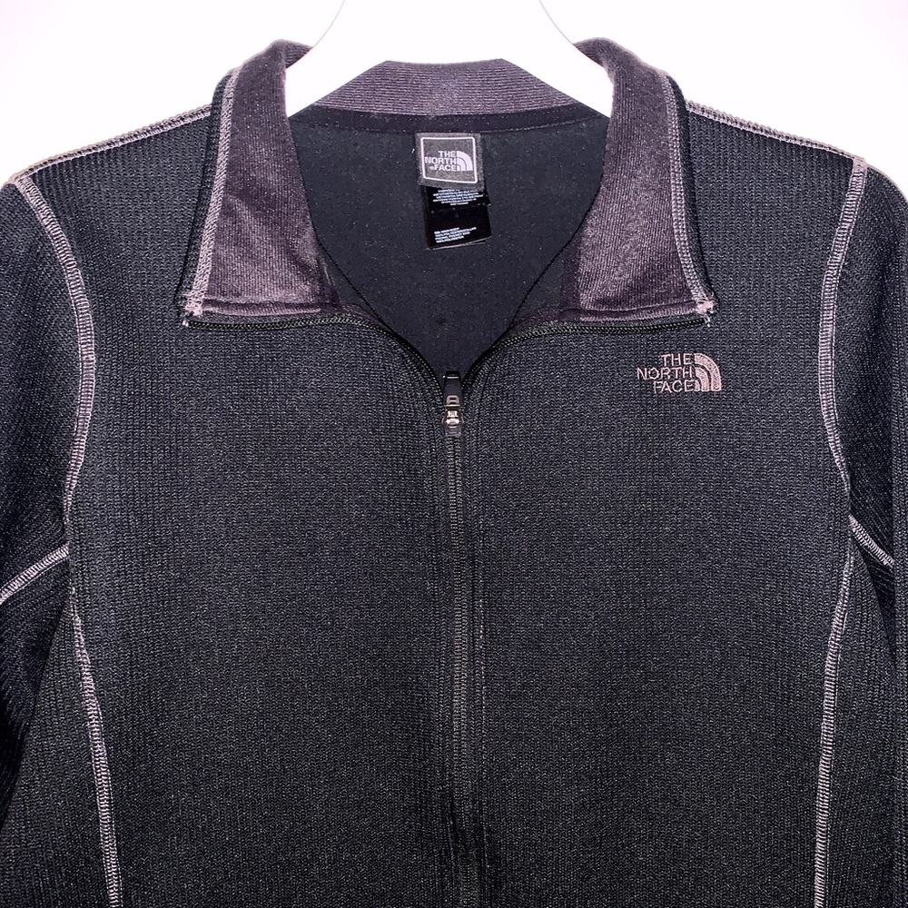The North Face Women's Full Zip Knit & Fleece Sweater Thick Jacket Sz Large TNF
